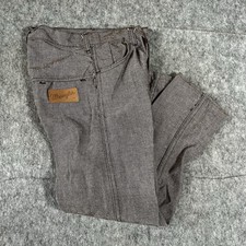 Girls Wrangler Sanforized Pants Size 8 Brown Straight Leg Western Jeans