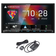 Kenwood DMX9708S MultiMedia Receiver, CarPlay, Android Auto, SXV300v1 Tuner Kit