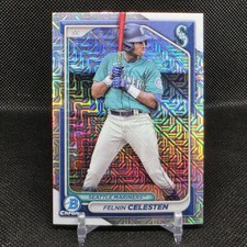Felnin Celesten 2024 Bowman #BCP-94 Chrome Prospects Mojo Refractors