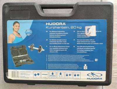 Hudora Kurzhanteln 20kg im Koffer, neuwertig, ohne Gebrauchsspuren