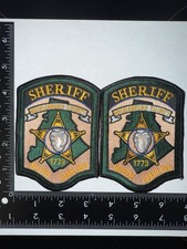 Set of 2 Mecklenburg County NC Sheriff’s Patch Obsolete