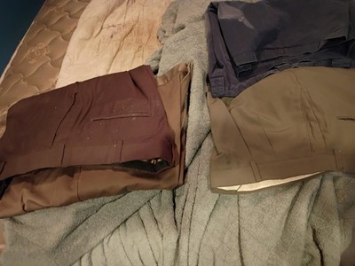 Men's Dress Pants Size 38x32 Brown Gray Dockers Levi's Lot Of 4+ Tmmy Hlfgr...
