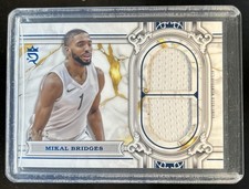 2023-24 Topps Royalty Mikal Bridges Regalia Jersey Blue #/25 Nets