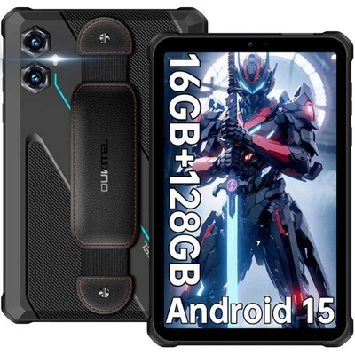 2025 OUKITEL RT3 PLUS Outdoor Tablet Android 15 16GB+128GB Wasserdicht Tablet
