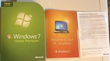 Microsoft Windows 7 Home Premium Upgrade. 32  64 Bit DVD Software W/Product Key