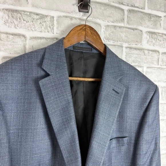 Blazer Traje Chaqueta Para Hombres Lauren Ralph Lauren Mezcla Seda Azul Piedra 2 Botones 44s Foto 2 de 4