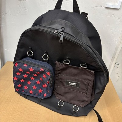 RAF SIMONS Eastpak Collaboration Backpack Black Canvas 30L Men's Used