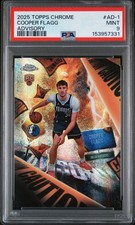 Topps Chrome 2025 Cooper Flagg Rookie RC Advisory Insert #AD-1 PSA 9