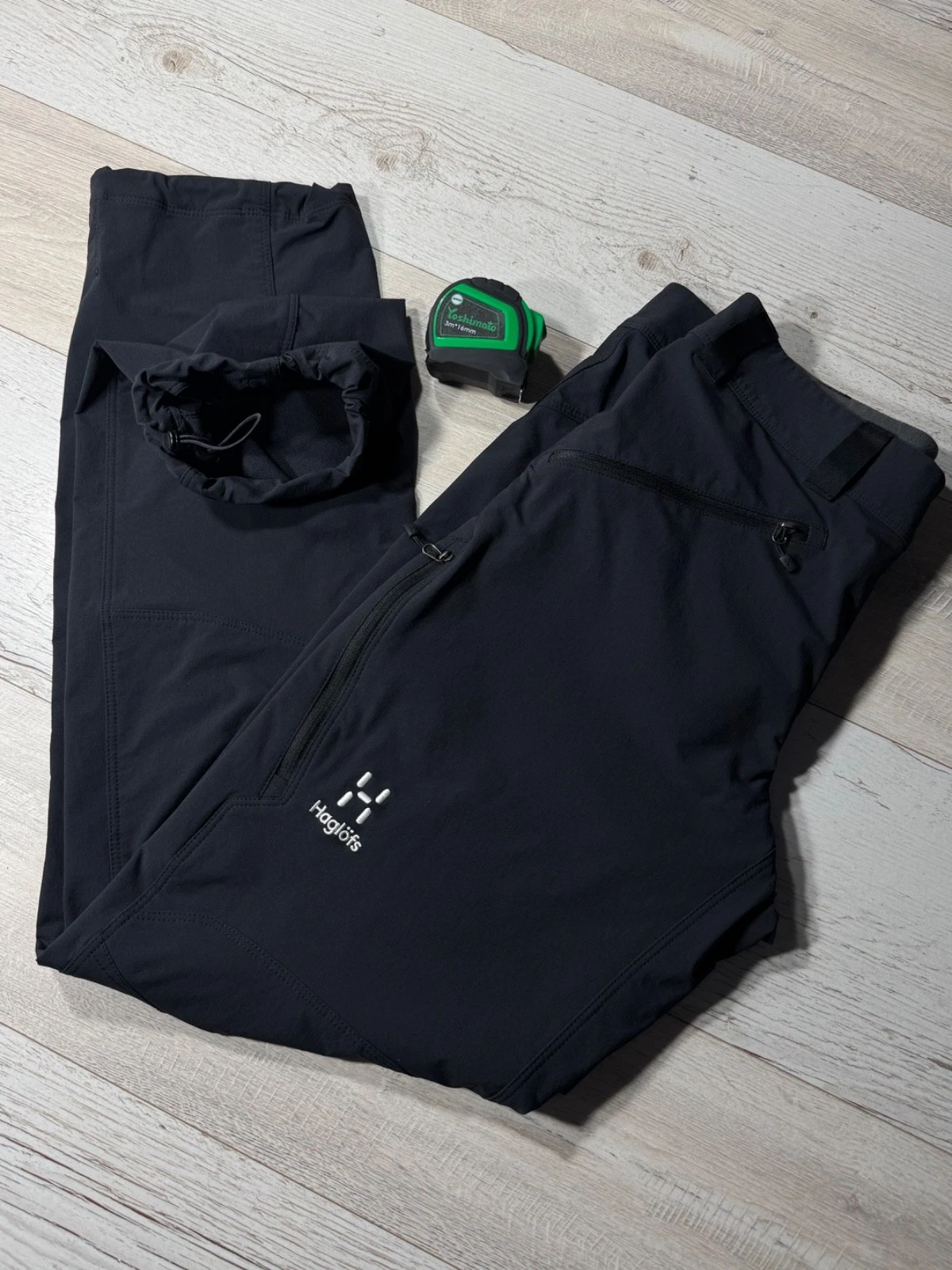 Haglofs Mens Softshell Hiking Pants Size S Black Outdoor Trekking Stretch