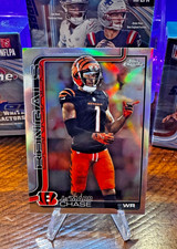 2025-26 Topps Chrome Football #58 Ja'Maar Chase Bengals REFRACTOR SP NM+