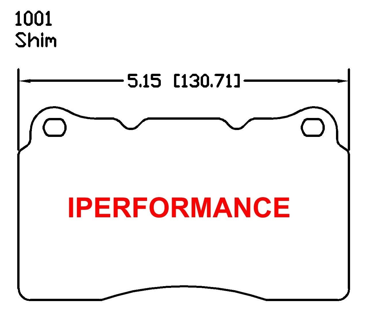 Titanium Brake Pad Shim Heat Shield Set for Ford GT / GT40 Brembo 05-06 Rear