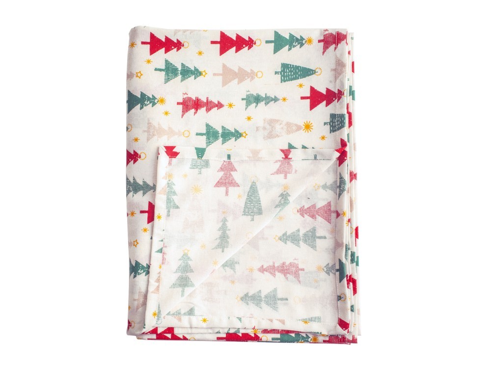 Tablecloth In Christmas Pattern Colorful Pines