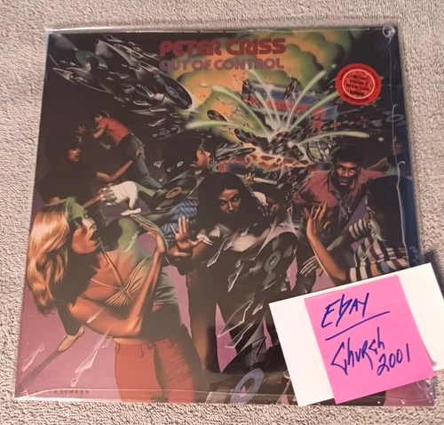 PETER CRISS / KISS 'Out of Control'  Vinyl Lp 2021 Rockologists RED Sealed