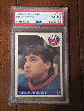 1985 KELLY HRUDEY ROOKIE PSA 8 O-PEE-CHEE NEW YORK ISLANDERS (#122) 