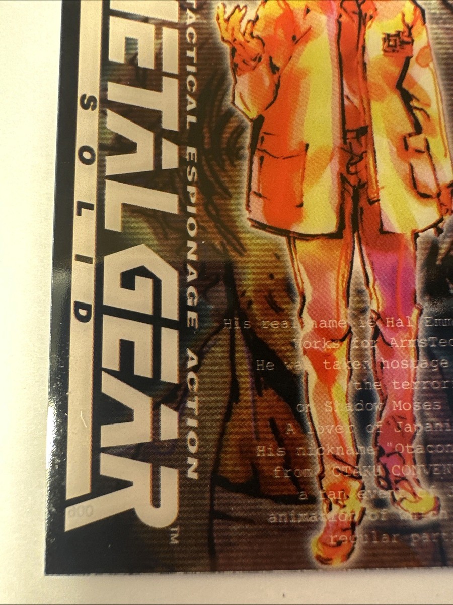 Metal Gear Solid Trading Card No. 006 Otacon/ Serial 2193 KONAMI