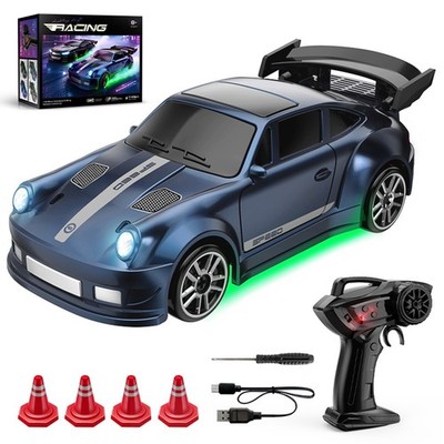 Mini 1:64 RC Drift Car AWD Proportional w/ LED Lights USB-C RTR for Kids Adults