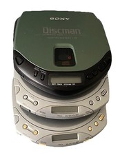 SONY DISCMAN BUNDLE Sony CD Walkman D-171 Green Sony D-E330 Sony D-E340 Joblot