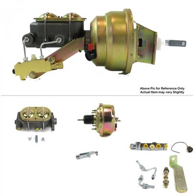 1968-1974 Chevy Nova FW Mount Power 7'' Single Brake Booster Kit LS Disc / Disc 