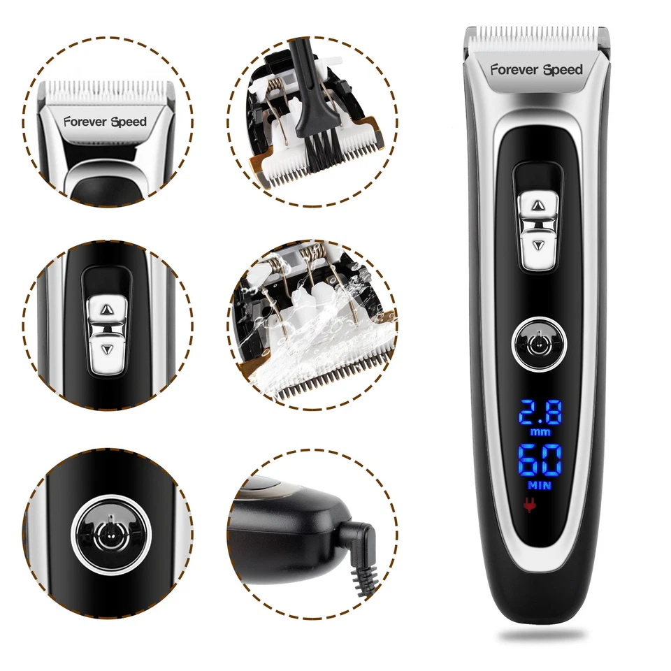 Profi Keramik Haarschneidemaschine Bartschneider Rasierer Trimmer & Led Display
