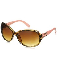 Foster Grant Women's Second Chance Tort Pink/Gold Sunglasses i104 