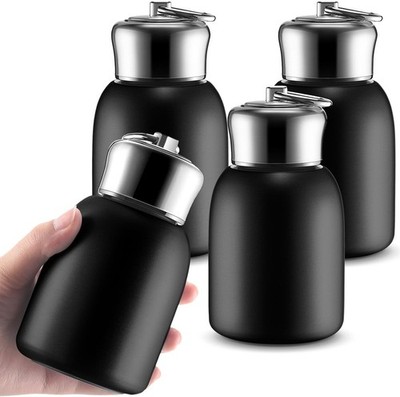 4 Pcs 10oz Mini Stainless Steel Water Bottle Slim Insulated Thermal Small Vac...