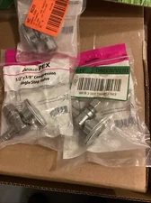 Apollo Pex Compression Angle Stop Valve,1/2" x 3/8” Barb Fitting 275-301