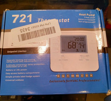721 Non-Programmable Thermostat Heat Pump 2 Heat, 1 Cool, Battery Op Or Hardwire