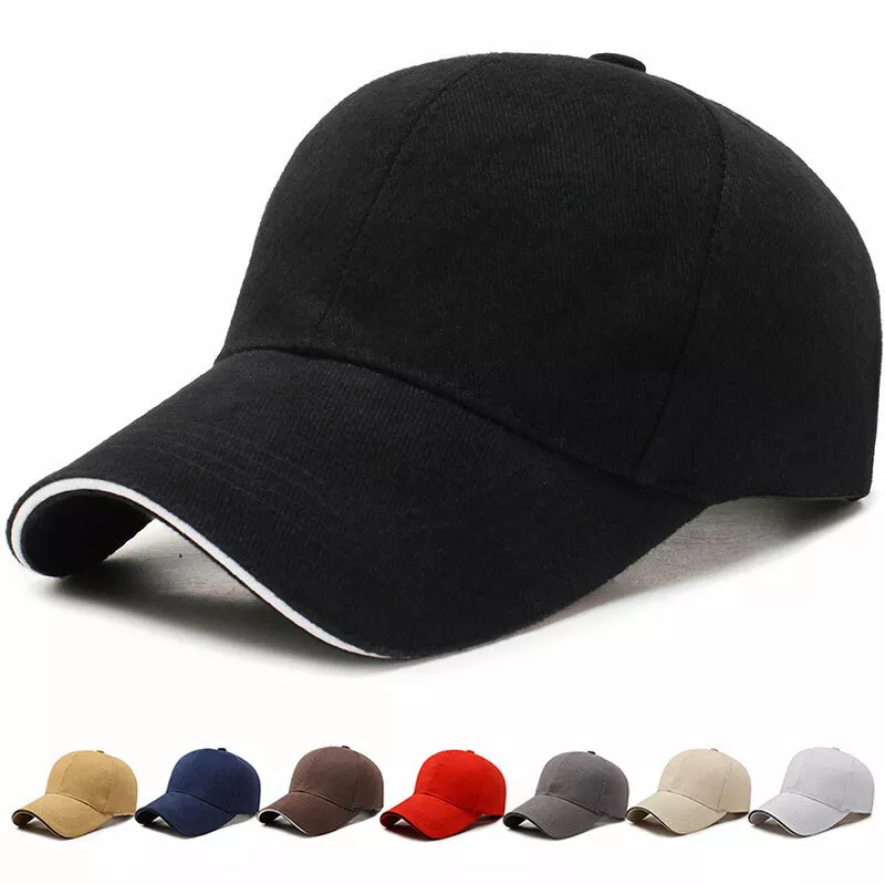 Baseball Caps hat Mens Women Black sports Cap Adjustable Summer