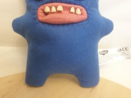 9" Fuggler Funny Ugly Monster - SIR HORNS ALOT - Blue Soft Plush Toy Pink Mouth - Picture 4 of 12