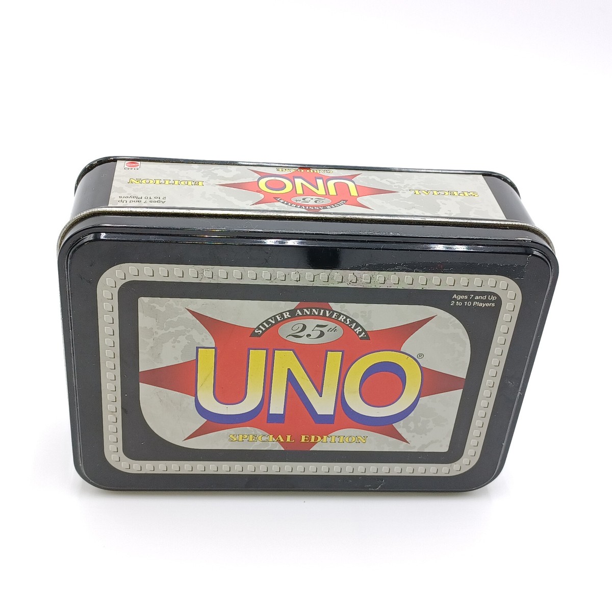マッチ箱 25th Anniversary Complete Singles UNO Silver 25th Anniversary Special Edition Card Game Tin