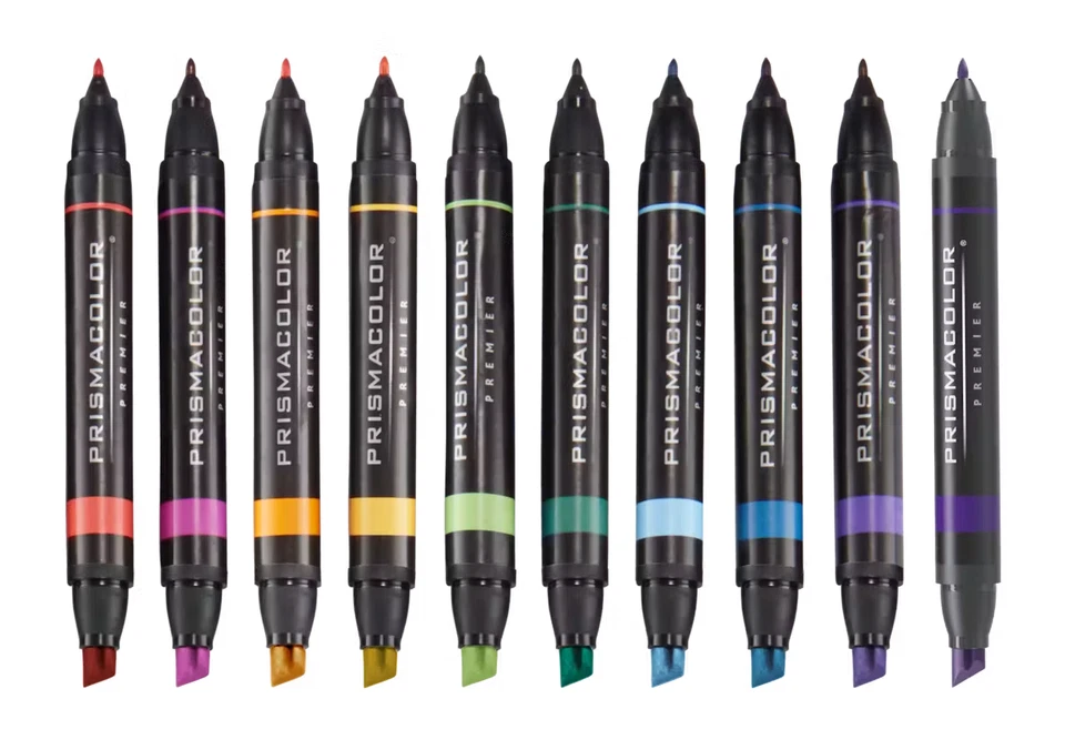 Marcadores Prismacolor Doble Extremo Cincel y Puntas Finas 10 Colores 2138238 Nuevo En Caja Foto 4 de 4