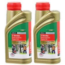 2 Stroke Semi Synthetic Oil for Outboard Motor / Petrol Generator 500ml x 2