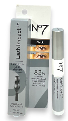 No7 Lash Impact False-Lash Look Mascara (7ml/0.23fl.oz/Black) NEW