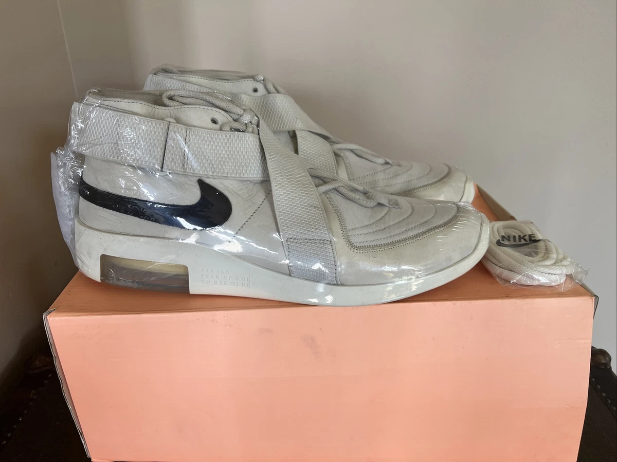 Nike Air Fear of God 1 Light Bone Black Sail 2019 Size 14