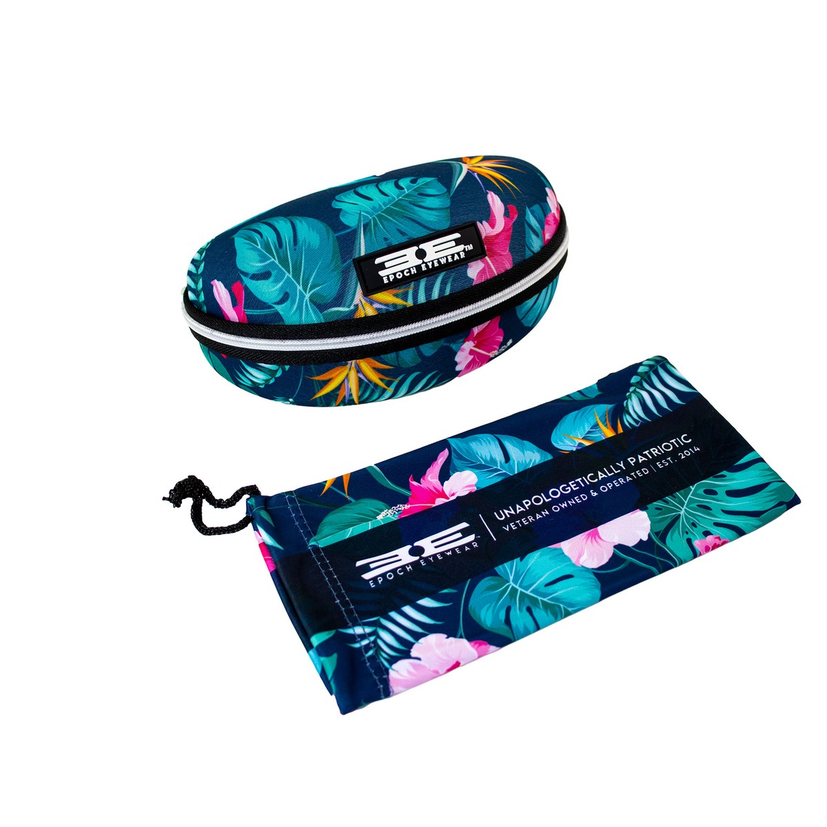 Epoch Eyewear Premium Zippered Hard Sunglasses Case and 