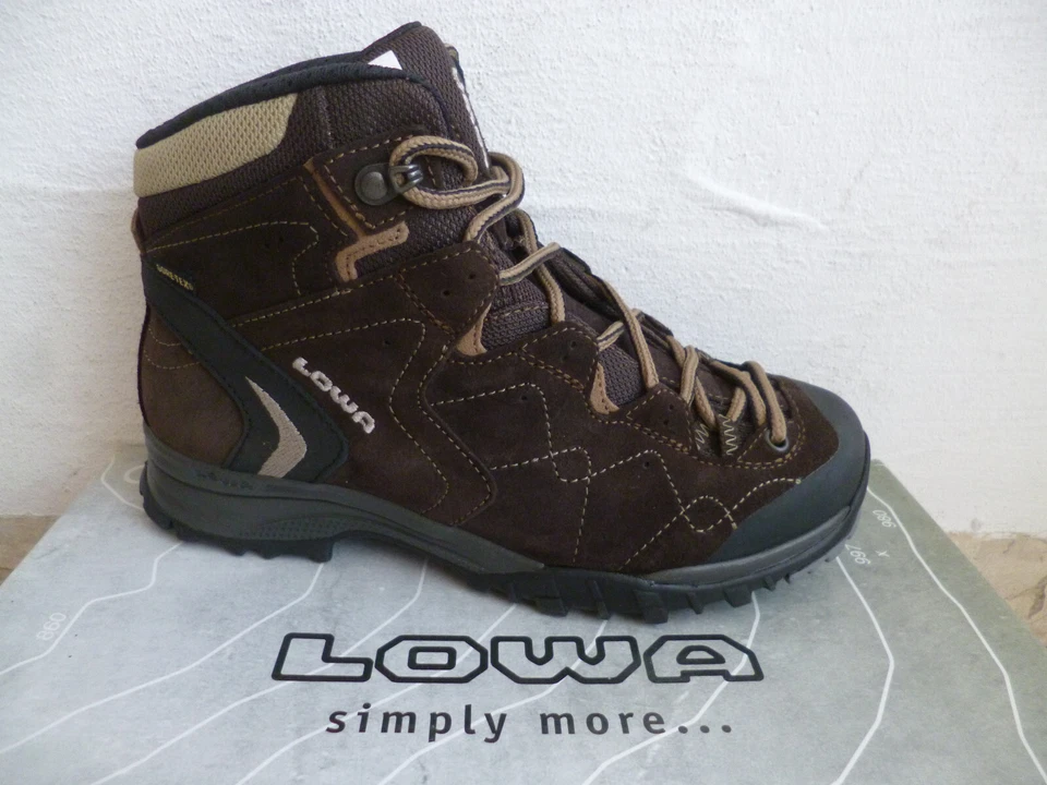 Lowa Bergschuhe Bergstiefel Wanderstiefel Wanderschuhe Stiefel braun Leder