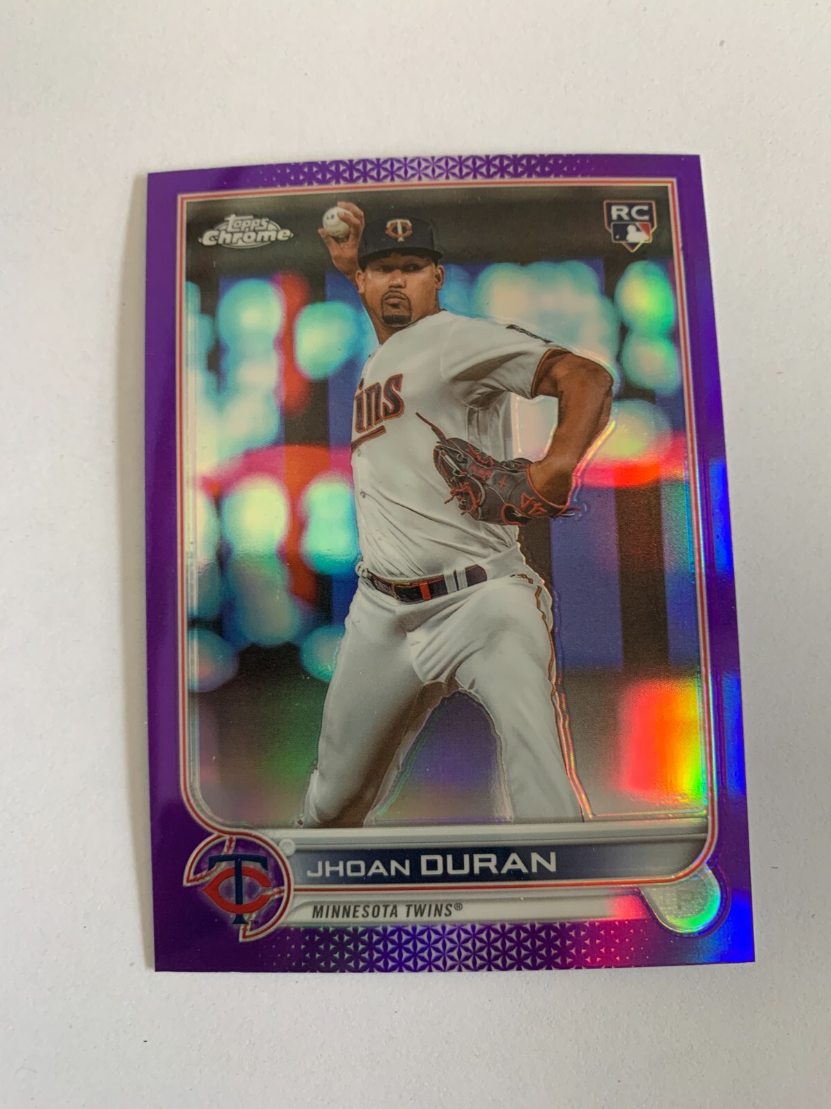 2022 Topps Chrome Update Purple Refractors #USC34 Jhoan Duran - Minnesota Twins