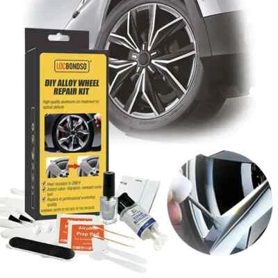 KIT DE REPARACIÓN DE LLANTAS DE ALEACIÓN DE COCHE SUV MOTO LLANTAS ARAÑAZOS ABOLLADURAS - Imagen 1 de 4