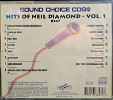 SC8347 NEIL DIAMOND SOUND CHOICE KARAOKE CDG LOT MAIL