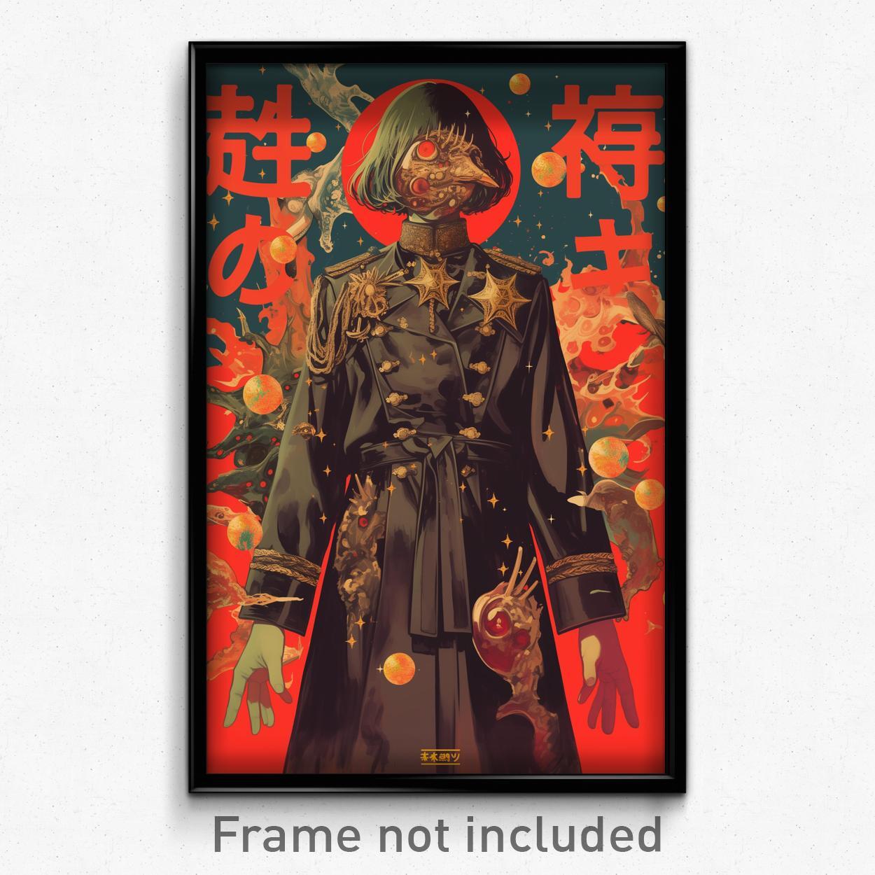 Vintage Spanish Movie Poster Art Print - Man in Collared Coat Expressing Dislike