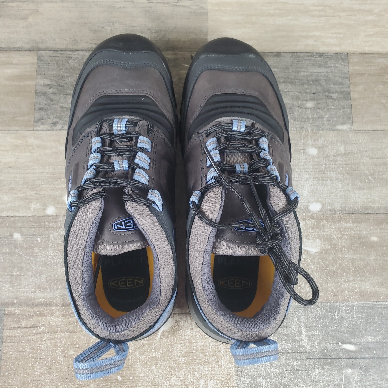 Scarpe da trekking Keen Ridge Flex donna taglia 9 5 acciaio grigio sneakers impermeabili