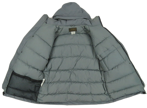 Eddie Bauer Premium Goose Down Quilt Lined Hooded Full Zip Puffer Parka Jacket L - Picture 4 of 8