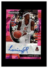 2020-21 Panini Prizm Draft Picks Prospect Autographs Pink Ice Lamine Diane RC