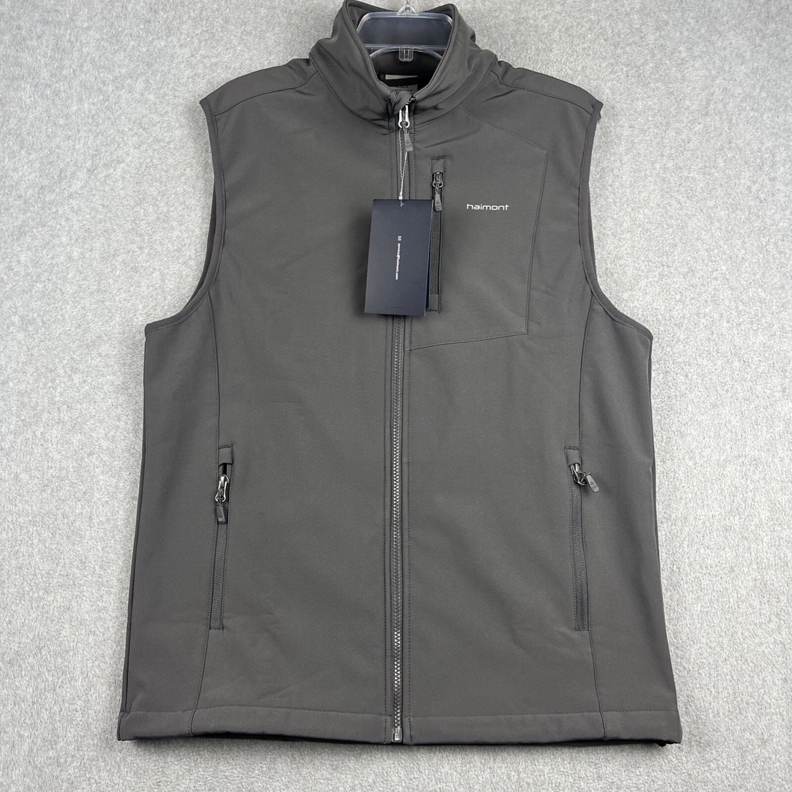 Haimont Vest Mens M Gray Full Zip Softshell Sleeveless Outdoors Hiking NWT
Opens in a new window or