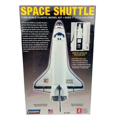 Lindberg 91007 Model Kit - Space Shuttle 1/200 - Factory Sealed