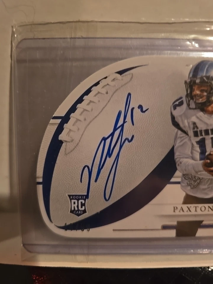 2016 National Treasures Collegiate  Paxton Lynch 15/99 Die-Cut Auto Rookie RC - Image 3 of 4