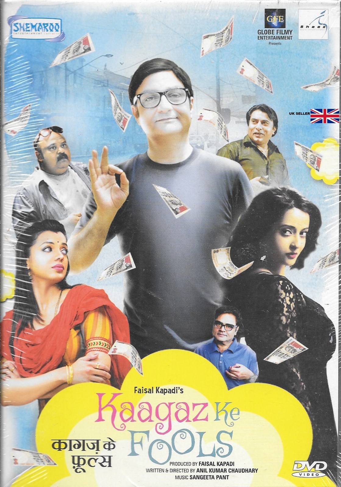 KAAGAZ KE FOOLS - NEW ORIGINAL BOLLYWOOD DVD - FREEPOST