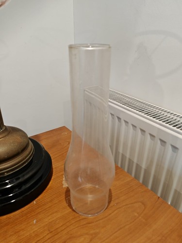 Edwardian brass and glass oil lamp sherwood - Picture 4 of 12