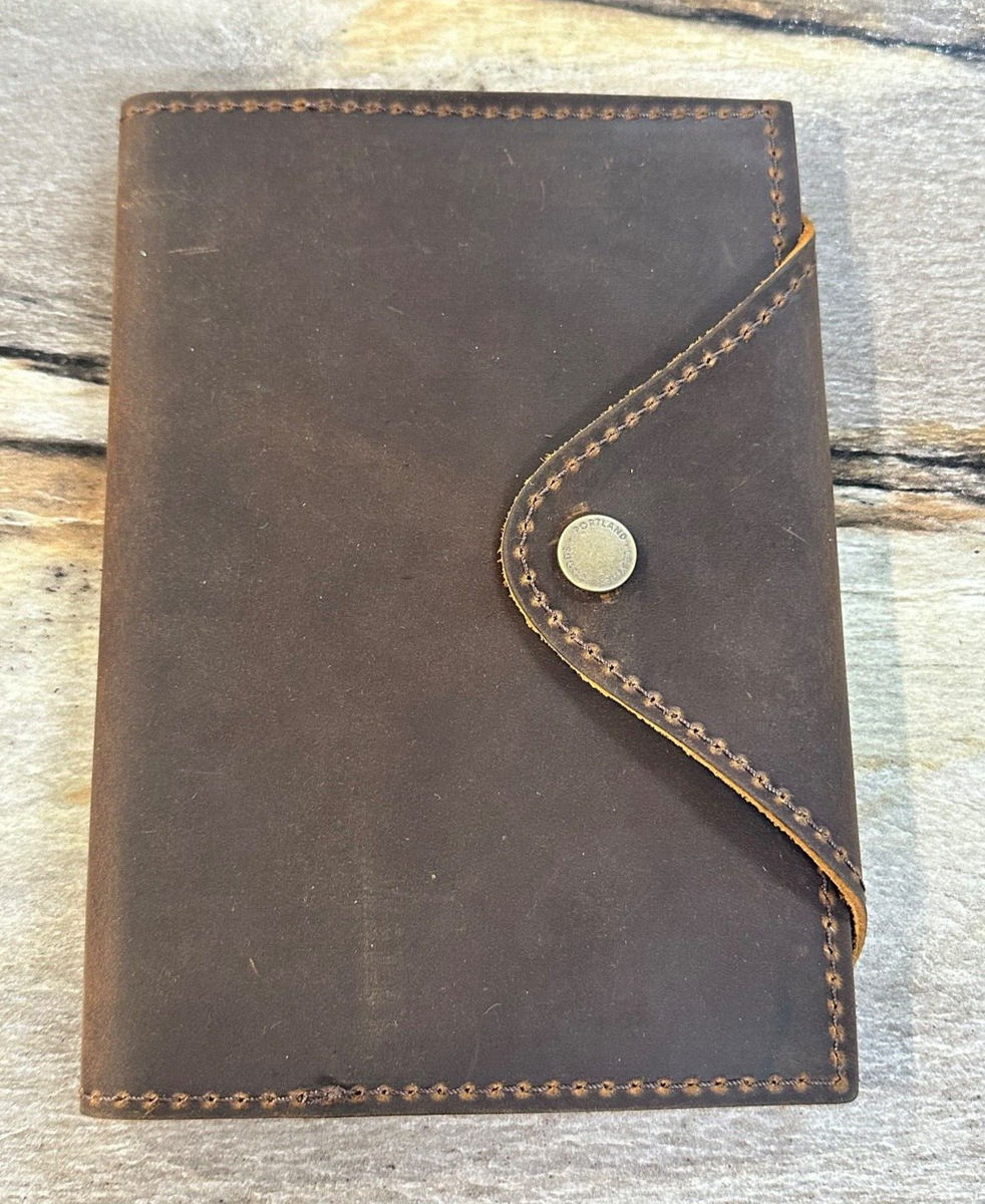 Portland Leather Goods Large CANYON Leather Snap Journal