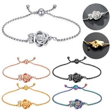 Rose Cremation Urn Jewelry for Ashes - Memorial Keepsake Ring Bracelet Urn Gift